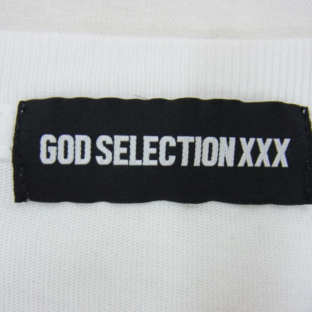 GOD SELECTION XXX ゴッドセレクション LONG SLEEVE TEE フォト プリント ロングスリーブ Tシャツ 長袖 ホワイト系 S【中古】