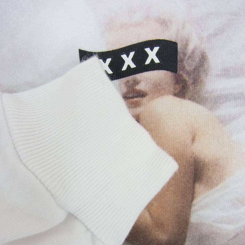 GOD SELECTION XXX ゴッドセレクション LONG SLEEVE TEE フォト プリント ロングスリーブ Tシャツ 長袖 ホワイト系 S【中古】