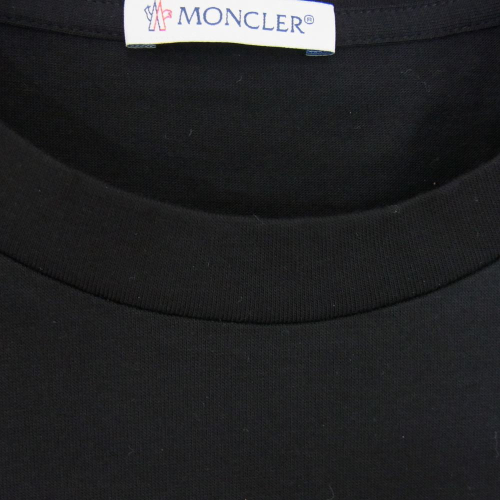 MONCLER モンクレール H209P8C00002 ワッペン Tシャツ カットソー 半袖 ブラック系 M【新古品】【未使用】【中古】