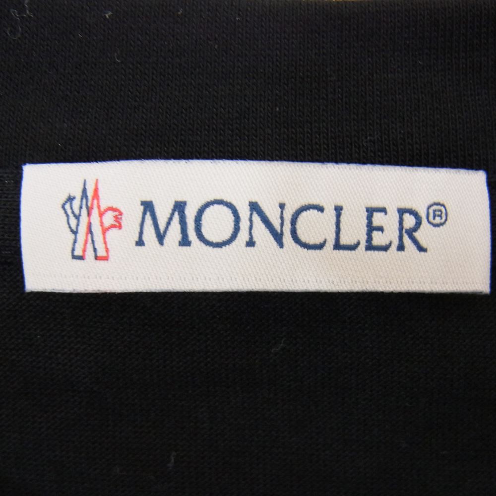 MONCLER モンクレール H209P8C00002 ワッペン Tシャツ カットソー 半袖 ブラック系 M【新古品】【未使用】【中古】