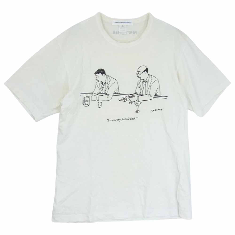 COMME des GARCONS コムデギャルソン NEW YORKER ニューヨーカー Tシャツ ホワイト系 L【中古】