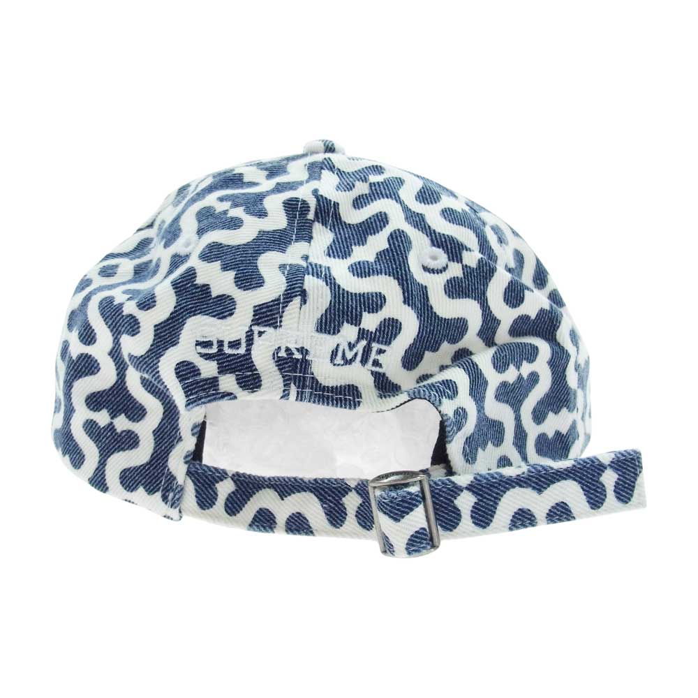 Supreme シュプリーム 21SS Monogram S Logo 6Panel Cap モノグラム Sロゴ 6パネル キャップ ネイビー系 ホワイト系【中古】