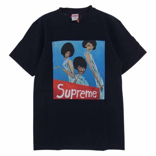 Supreme シュプリーム 18AW Group Tee グループ イラスト プリント 半袖 Tシャツ ネイビー系 S【中古】