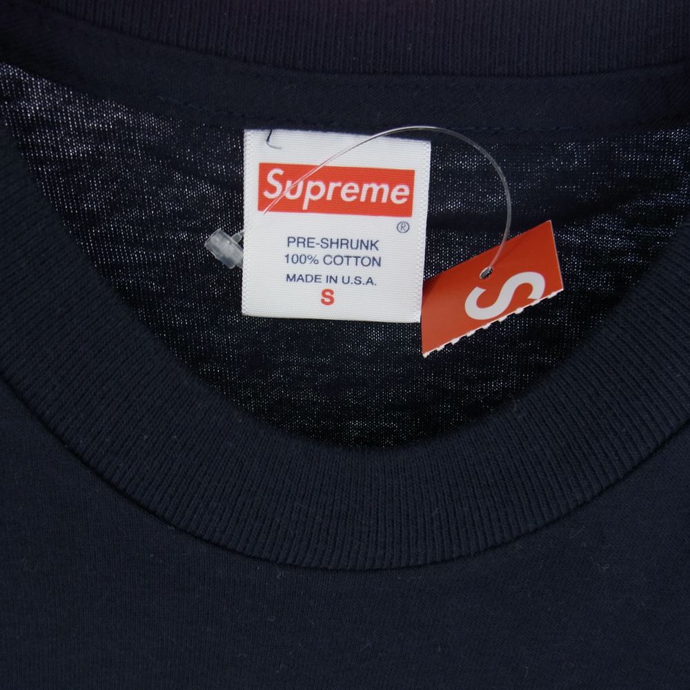Supreme シュプリーム 18AW Group Tee グループ イラスト プリント 半袖 Tシャツ ネイビー系 S【中古】