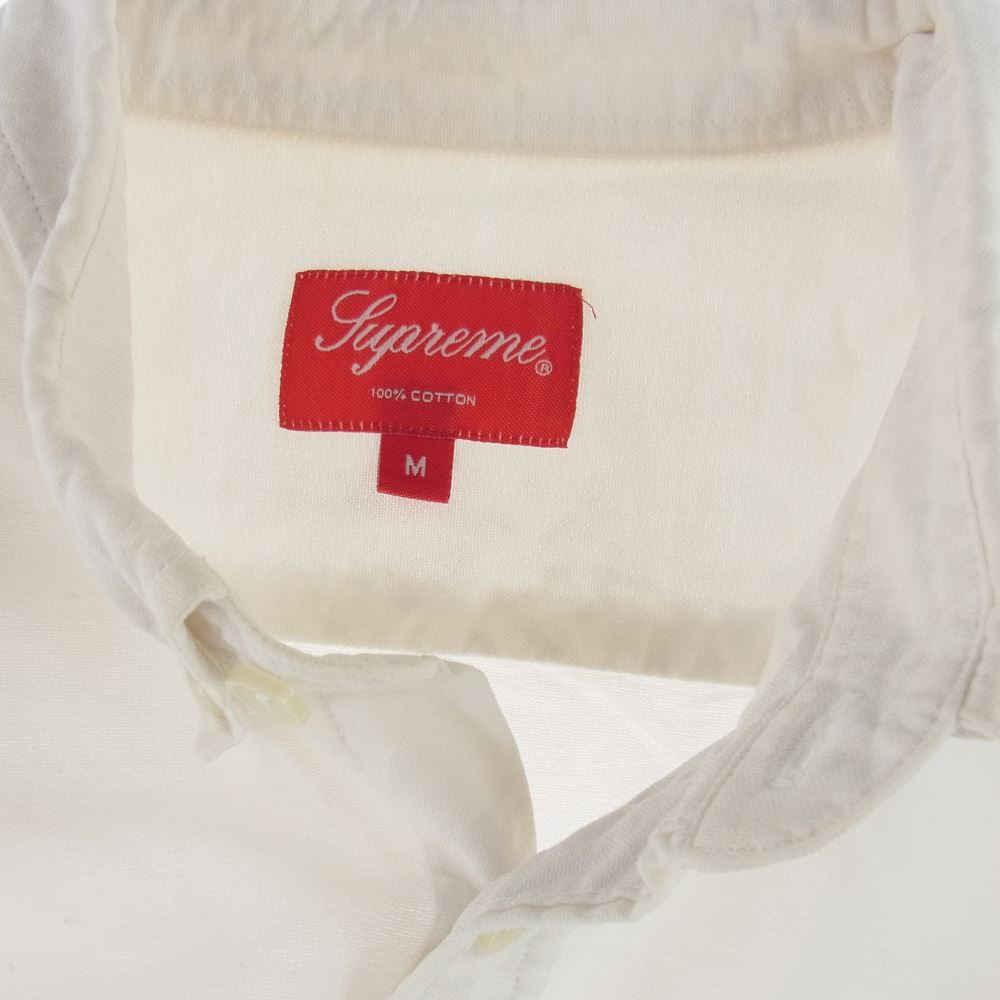 Supreme シュプリーム 長袖シャツ  Oxford Shirt オックスフォード シャツ ボタンダウン ホワイト系 M【中古】