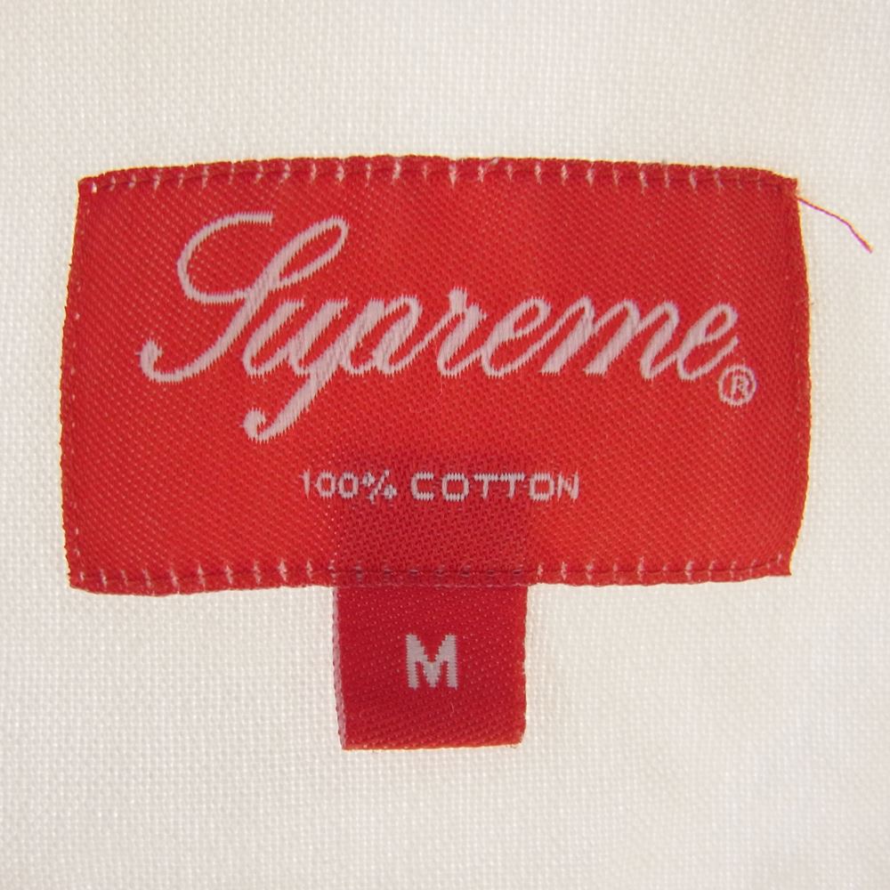 Supreme シュプリーム 長袖シャツ  Oxford Shirt オックスフォード シャツ ボタンダウン ホワイト系 M【中古】
