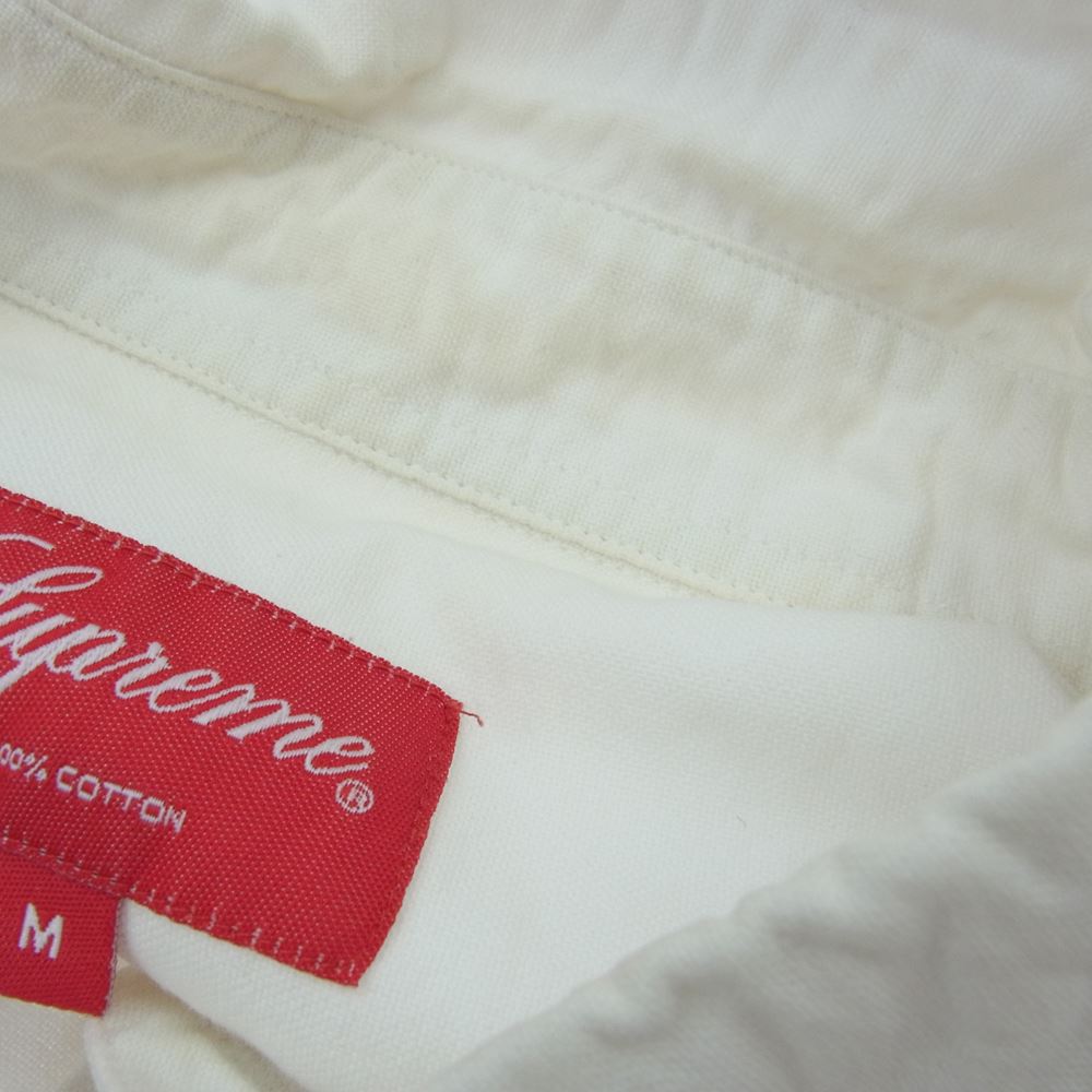 Supreme シュプリーム 長袖シャツ  Oxford Shirt オックスフォード シャツ ボタンダウン ホワイト系 M【中古】