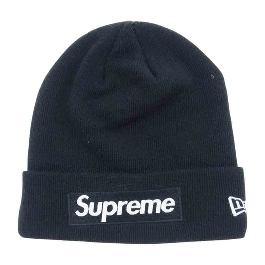 Supreme シュプリーム 18AW  New Era ニュー エラ Box Logo Beanie ボックス ロゴ ビーニー ニット帽 ブラック系【美品】【中古】