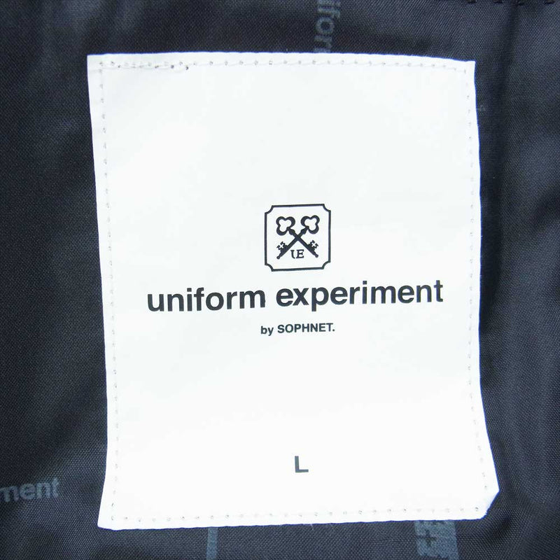 uniform experiment ユニフォームエクスペリメント UE-80000/UE80001 付属品あり 金ボタン テーラード ジャケット 3B スラックス パンツ グレー系 L【中古】