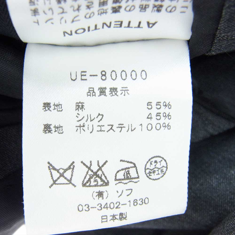 uniform experiment ユニフォームエクスペリメント UE-80000/UE80001 付属品あり 金ボタン テーラード ジャケット 3B スラックス パンツ グレー系 L【中古】