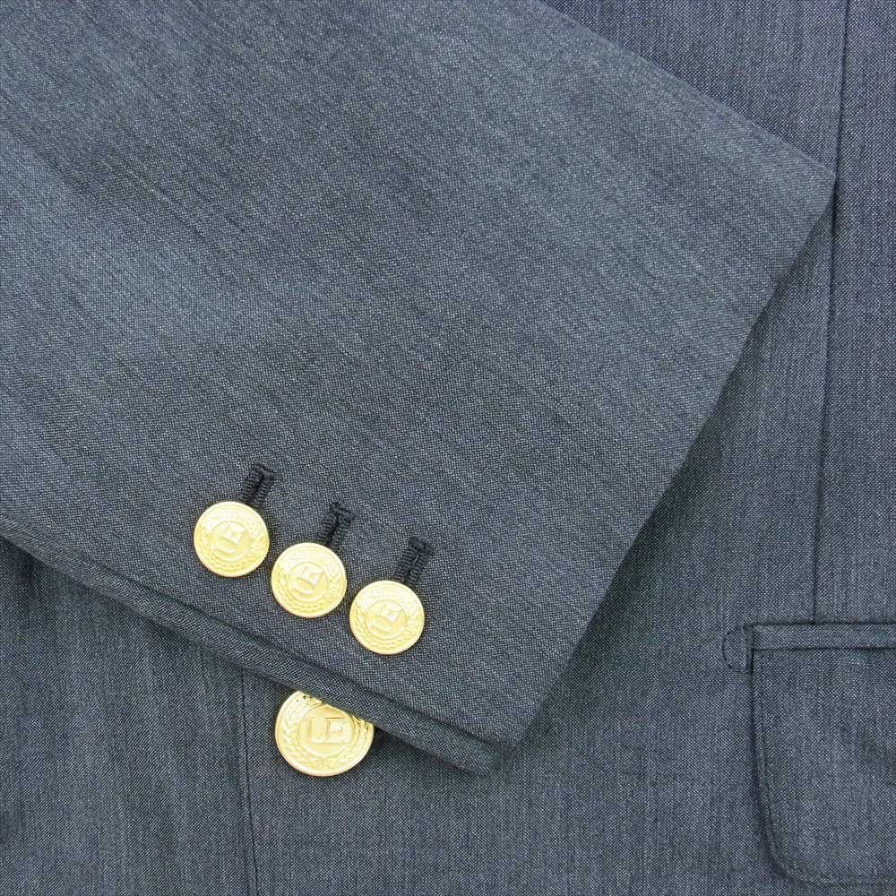 uniform experiment ユニフォームエクスペリメント UE-80000/UE80001 付属品あり 金ボタン テーラード ジャケット 3B スラックス パンツ グレー系 L【中古】