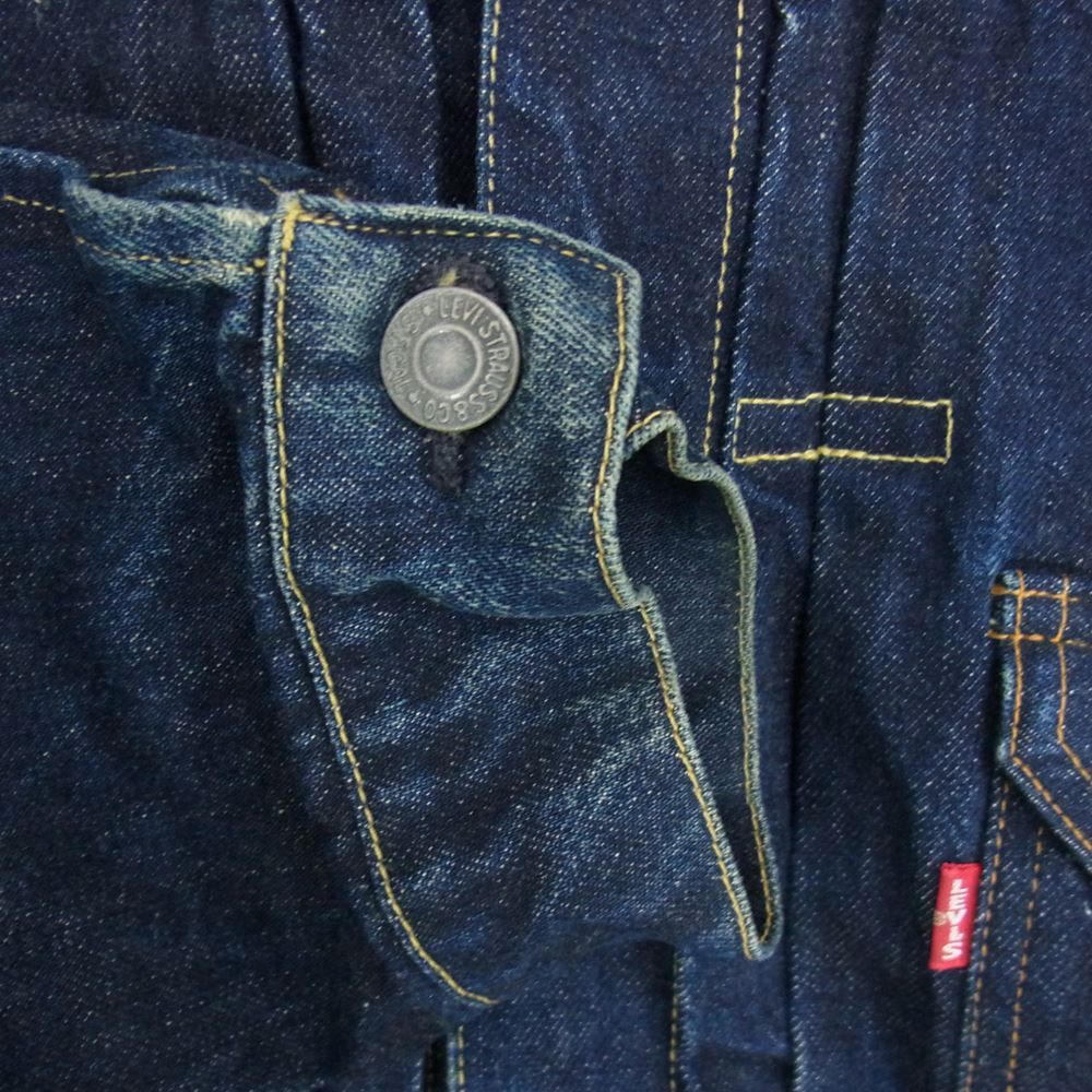 Levi's リーバイス 70501 0003 USA製 バレンシア工場縫製 506XX 1936年 1st モデル復刻版 刻印555 デニムト ラッカー ジャケット インディゴブルー系 44【中古】