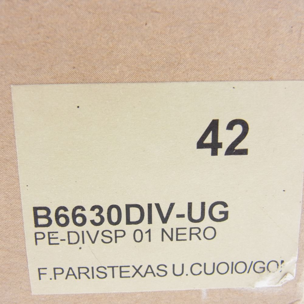 BUTTERO ブッテロ B6630DIV-UG イタリア製 レザー サイドゴア ブーツ ブラック系 42【中古】