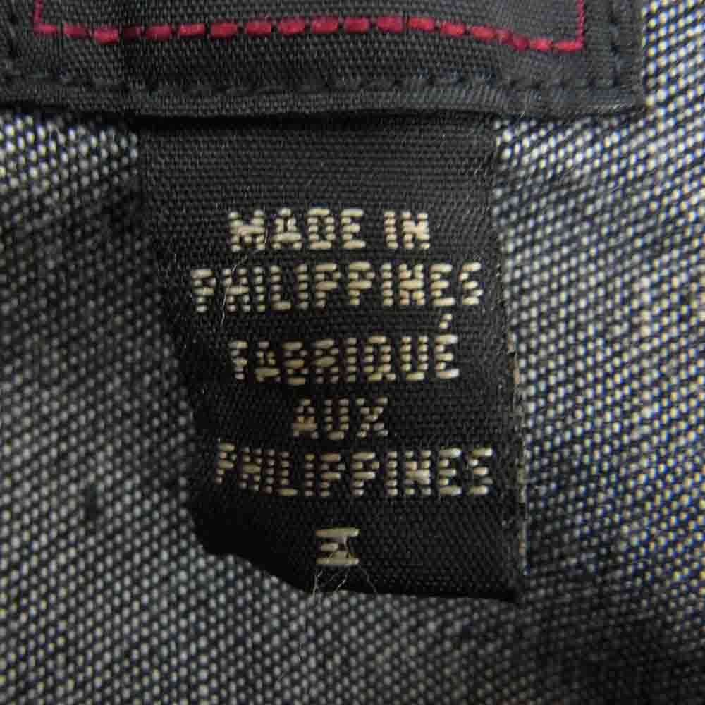 RALPH LAUREN ラルフローレン RRL ダブルアールエル デニム ポケット シャツ ブラック系 M【中古】