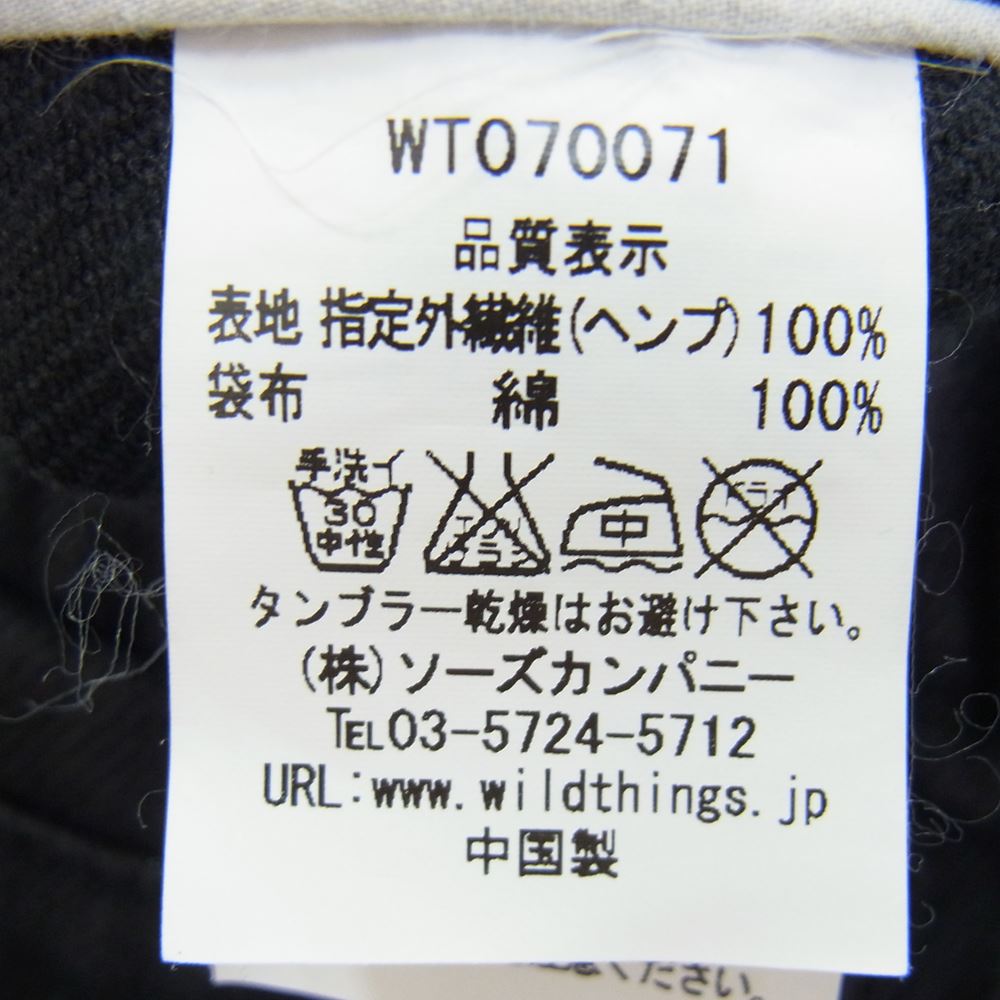 WILDTHINGS ワイルドシングス WT070071 ベルト ショート パンツ ショーツ ブラック系 M【中古】