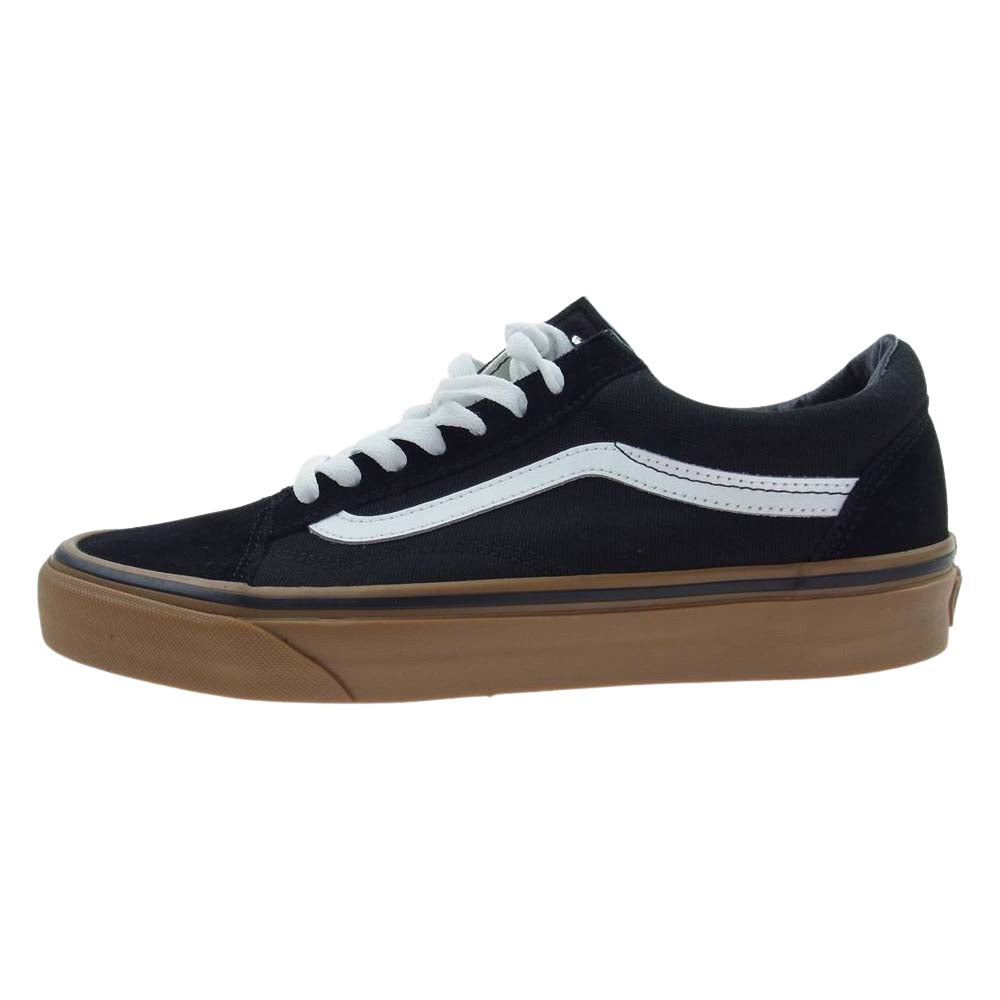 VANS バンズ VN0001R1GI6  OLD SKOOL オールドスクール ローカット スニーカー ブラック系 26cm【極上美品】【中古】
