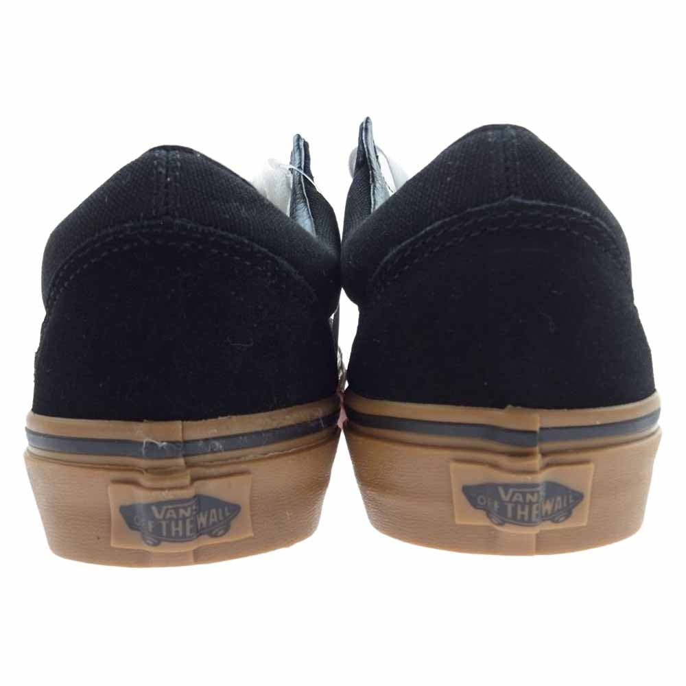 VANS バンズ VN0001R1GI6  OLD SKOOL オールドスクール ローカット スニーカー ブラック系 26cm【極上美品】【中古】