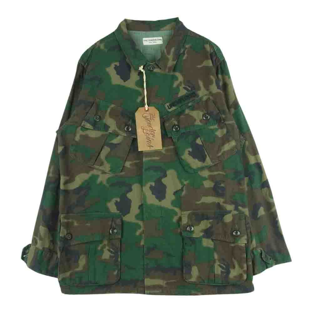 TENDERLOIN テンダーロイン T-ARMY JKT JF ウッドランド カモ アーミー ミリタリー ジャケット カーキ系 S【中古】