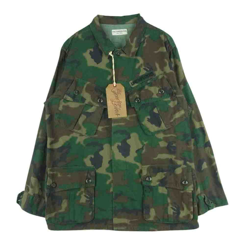 TENDERLOIN テンダーロイン T-ARMY JKT JF ウッドランド カモ アーミー ミリタリー ジャケット カーキ系 S【中古】