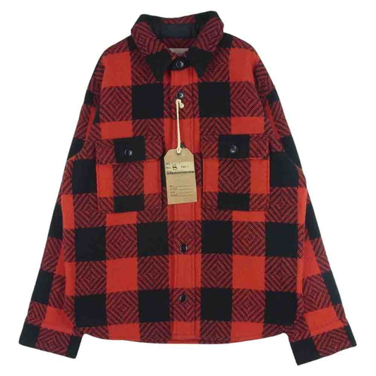 TENDERLOIN テンダーロイン BUFFALO SHT JKT バッファロー ウール シャツ ジャケット 日本製 レッド系 ブラック系 S【中古】