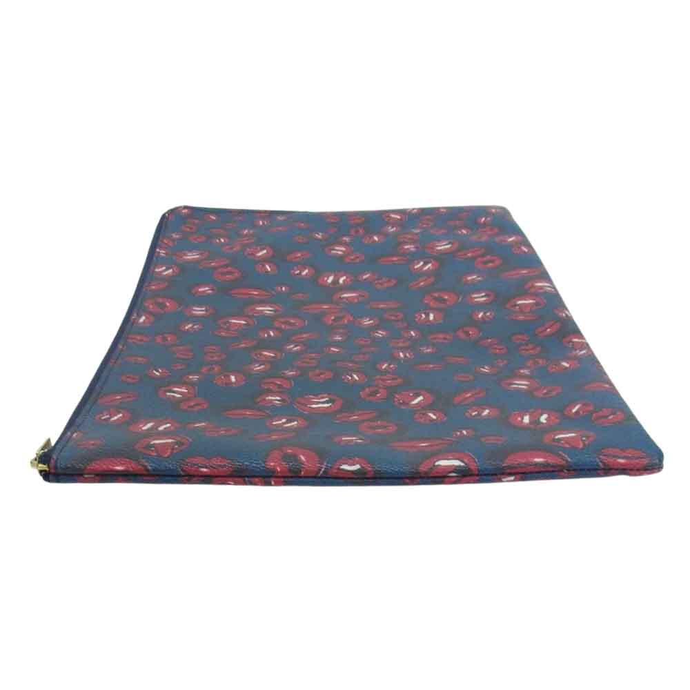 UNDERCOVER アンダーカバー リップ クラッチバッグ ポーチ ネイビー系【中古】