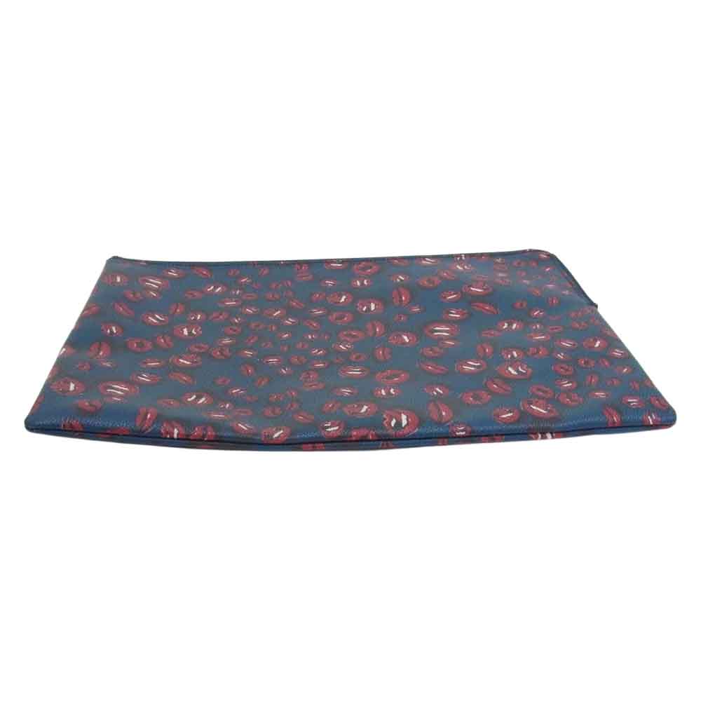 UNDERCOVER アンダーカバー リップ クラッチバッグ ポーチ ネイビー系【中古】