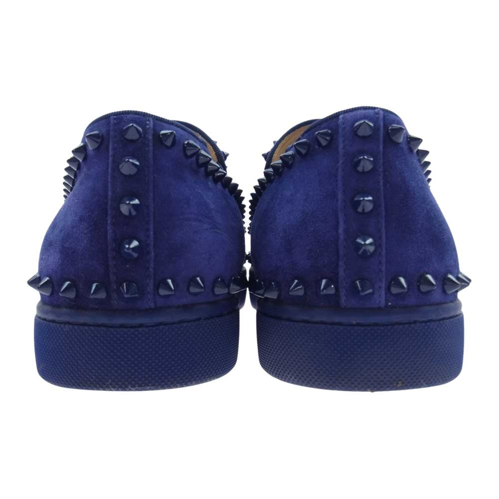 Christian Louboutin クリスチャンルブタン スエード スタッズ スリッポン スニーカー パープル系 42.5【中古】