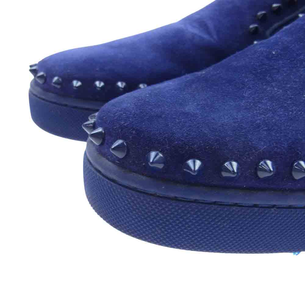 Christian Louboutin クリスチャンルブタン スエード スタッズ スリッポン スニーカー パープル系 42.5【中古】