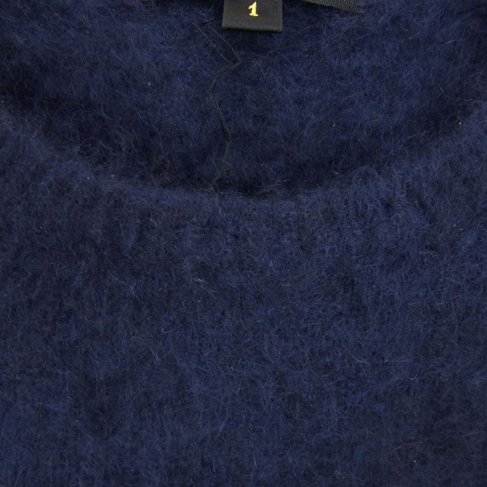 Drawer ドゥロワー シャギー プルオーバー ニット  ネイビー系 1【中古】