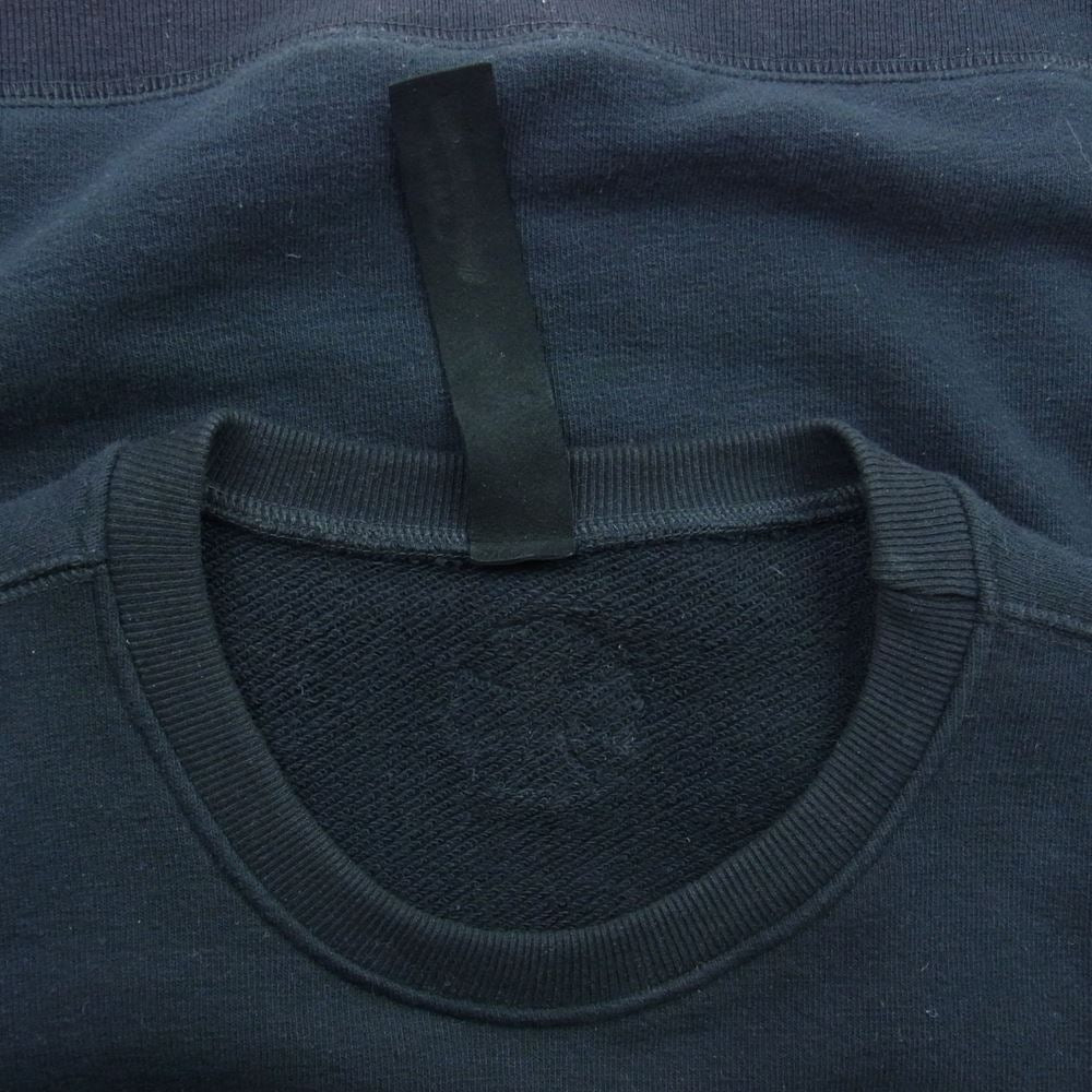 CHROME HEARTS クロムハーツ（原本無） 2212-304-6603 Y Not Crewneck SWEAT スウェット シャツ レザークロスパッチ ポケット付 ブラック系 S【中古】