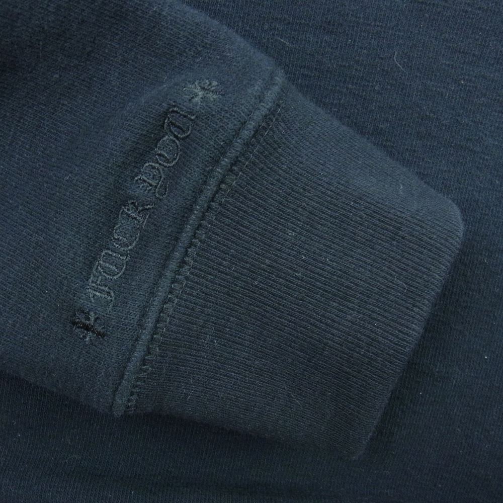 CHROME HEARTS クロムハーツ（原本無） 2212-304-6603 Y Not Crewneck SWEAT スウェット シャツ レザークロスパッチ ポケット付 ブラック系 S【中古】
