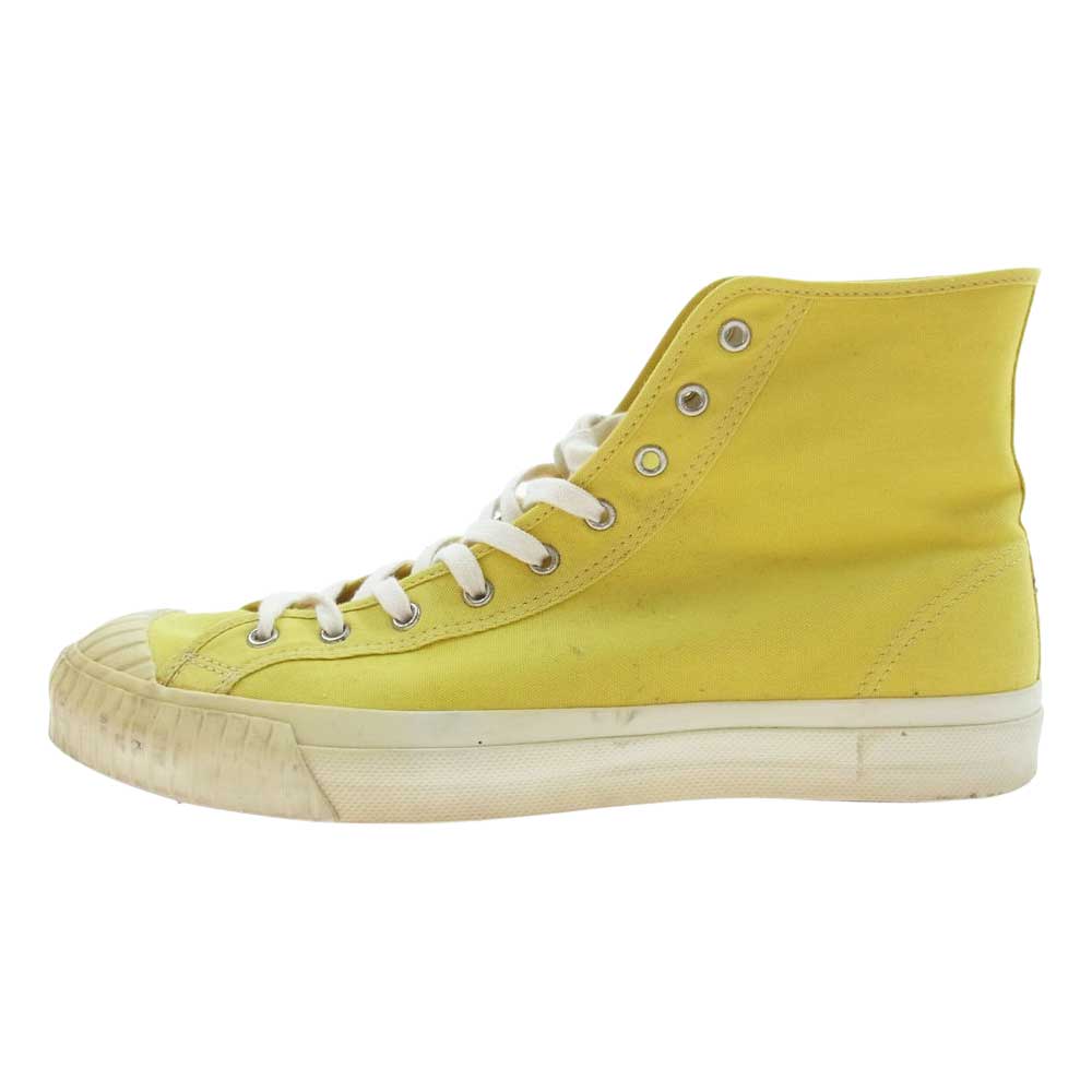 WEIRDO ウィアード KRAZY FEET クレイジー フィート ハイカット キャンバス スニーカー イエロー系 9【中古】
