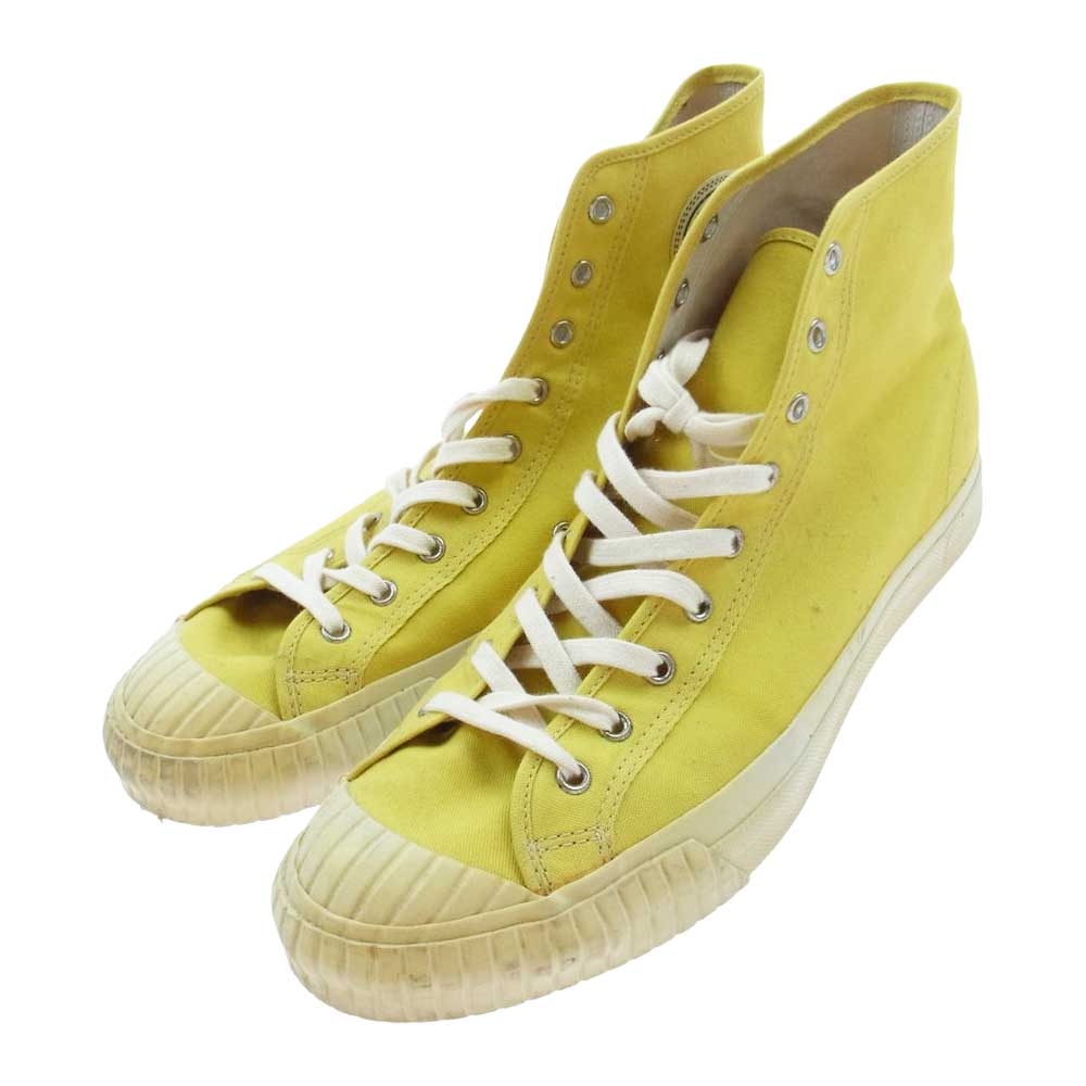 WEIRDO ウィアード KRAZY FEET クレイジー フィート ハイカット キャンバス スニーカー イエロー系 9【中古】