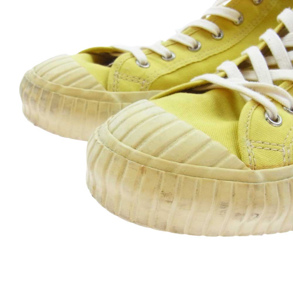 WEIRDO ウィアード KRAZY FEET クレイジー フィート ハイカット キャンバス スニーカー イエロー系 9【中古】