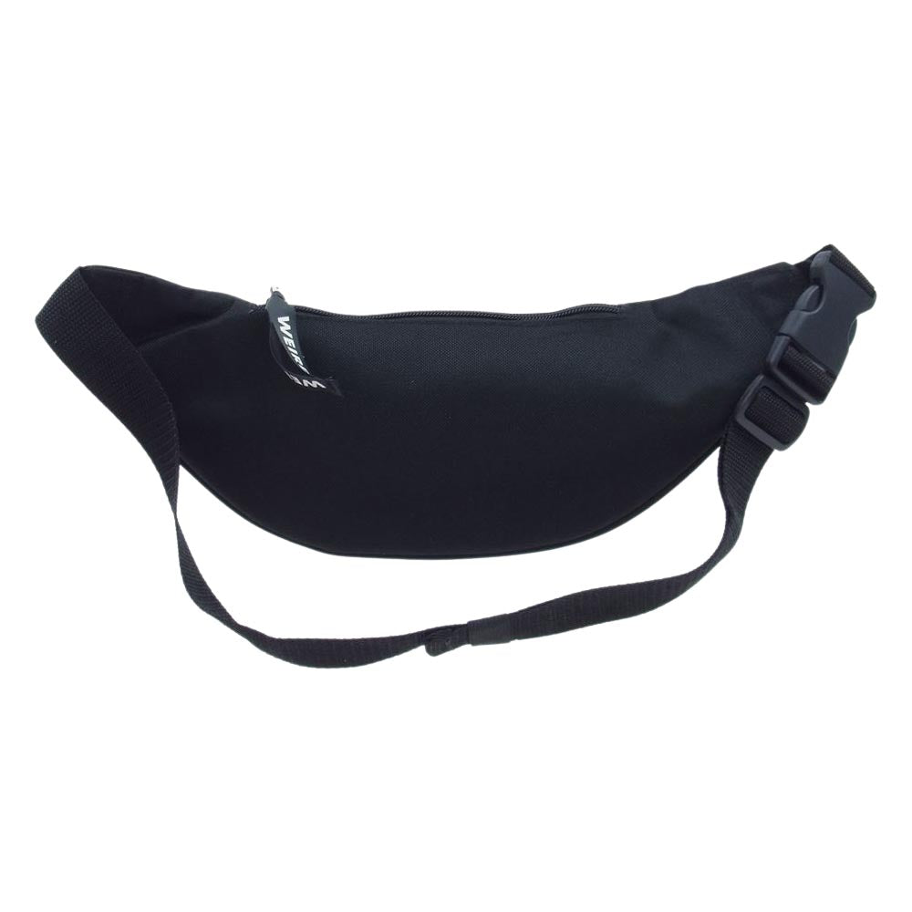 WEIRDO ウィアード FANNY PACK ファニー パック ロゴ プリント ウエスト ショルダー バッグ ブラック系【中古】