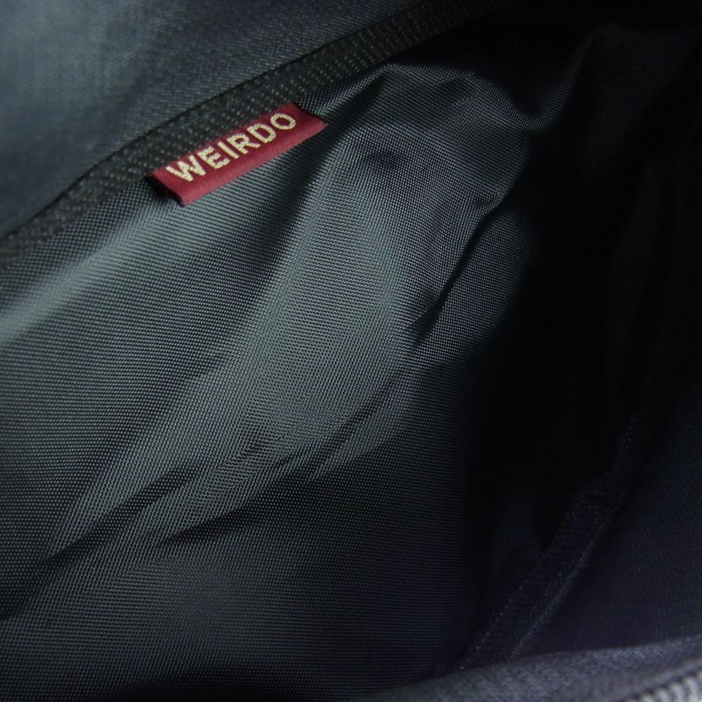 WEIRDO ウィアード FANNY PACK ファニー パック ロゴ プリント ウエスト ショルダー バッグ ブラック系【中古】