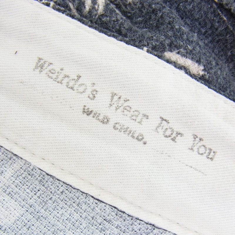 WEIRDO ウィアード 15SS WRD-15-SS-04 Scribbled Shorts 総柄 ショーツ ハーフ パンツ ブラック系 M【中古】