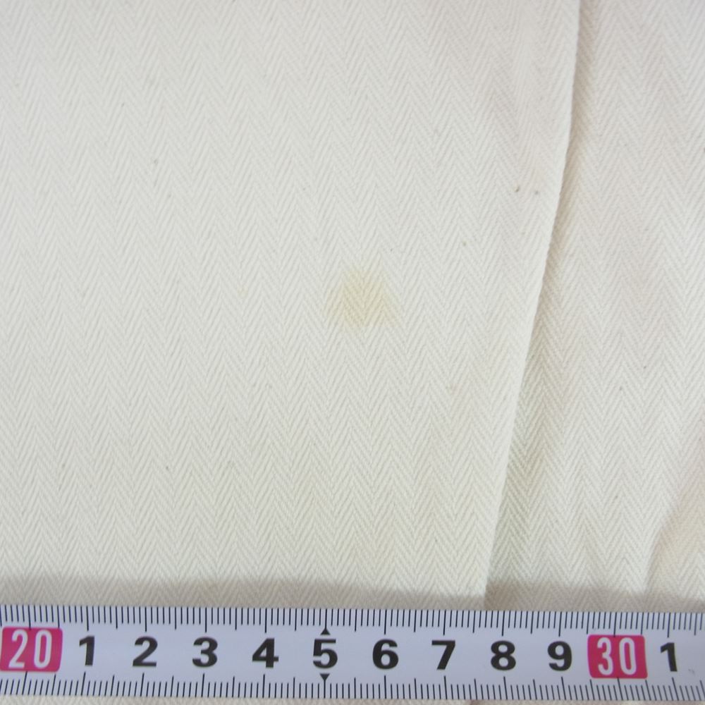 WEIRDO ウィアード 15AW WRD-15-AW-11 MANIA BIG PANTS マニア ビッグ サスペンダー ヘリンボーン パンツ オフホワイト系 M【中古】