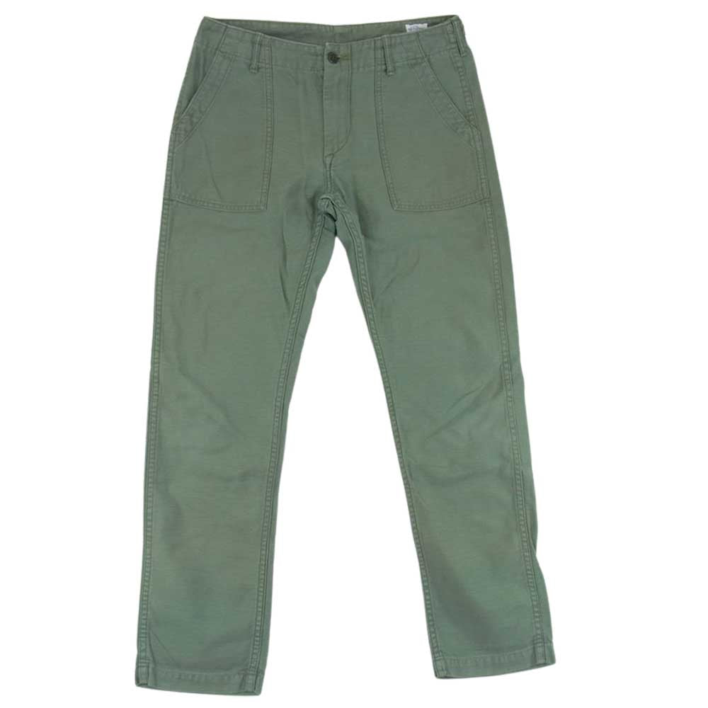 orSlow オアスロウ ミリタリー ファティーグ ベイカー パンツ カーキ系 M【中古】