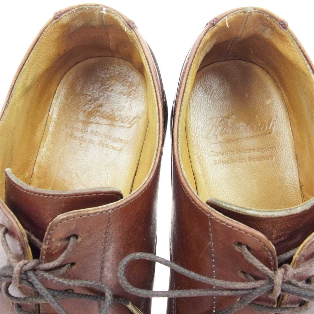 Paraboot パラブーツ 710708 CHAMBORD TEX シャンボード Uチップ レザーシューズ ブラウン系 7【中古】