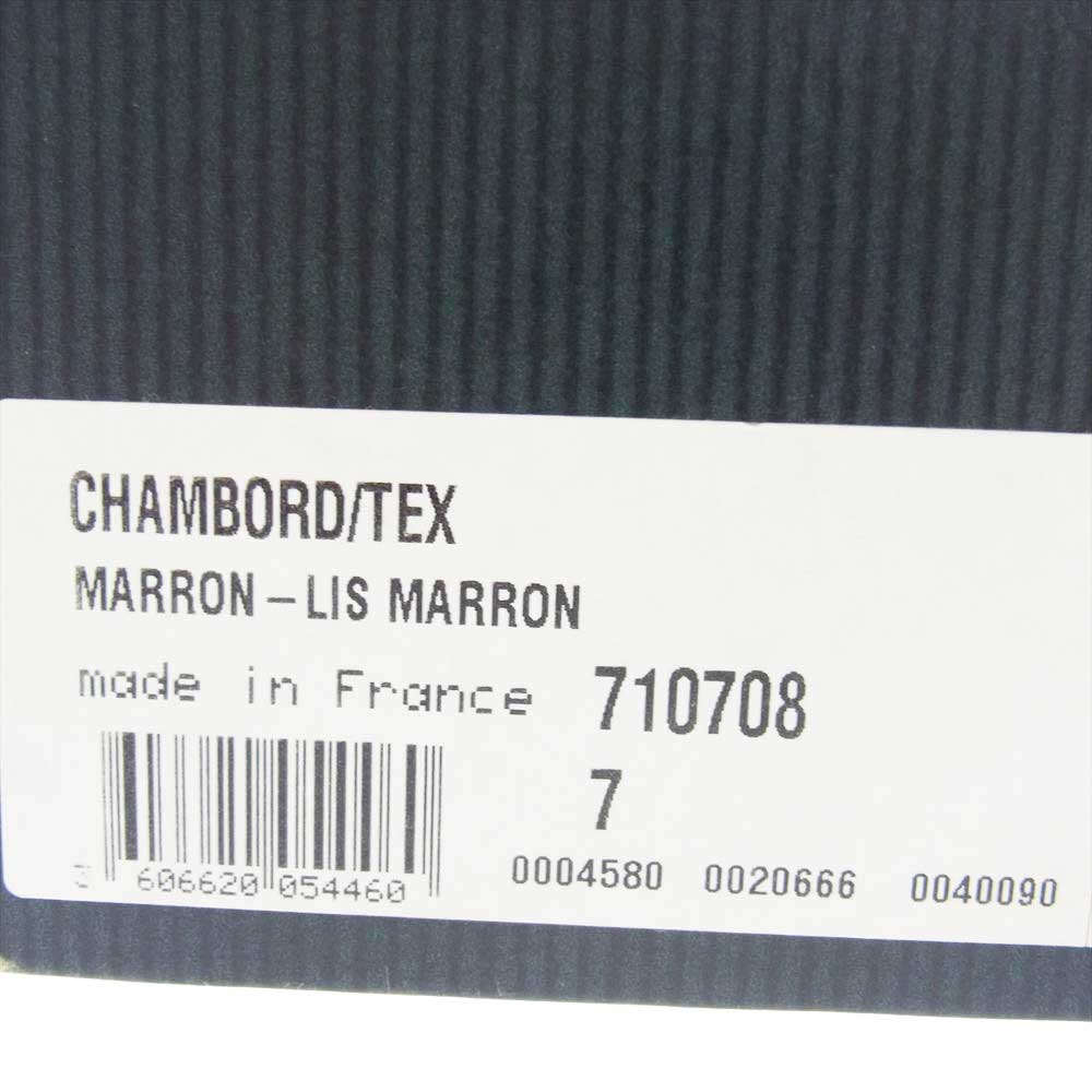 Paraboot パラブーツ 710708 CHAMBORD TEX シャンボード Uチップ レザーシューズ ブラウン系 7【中古】