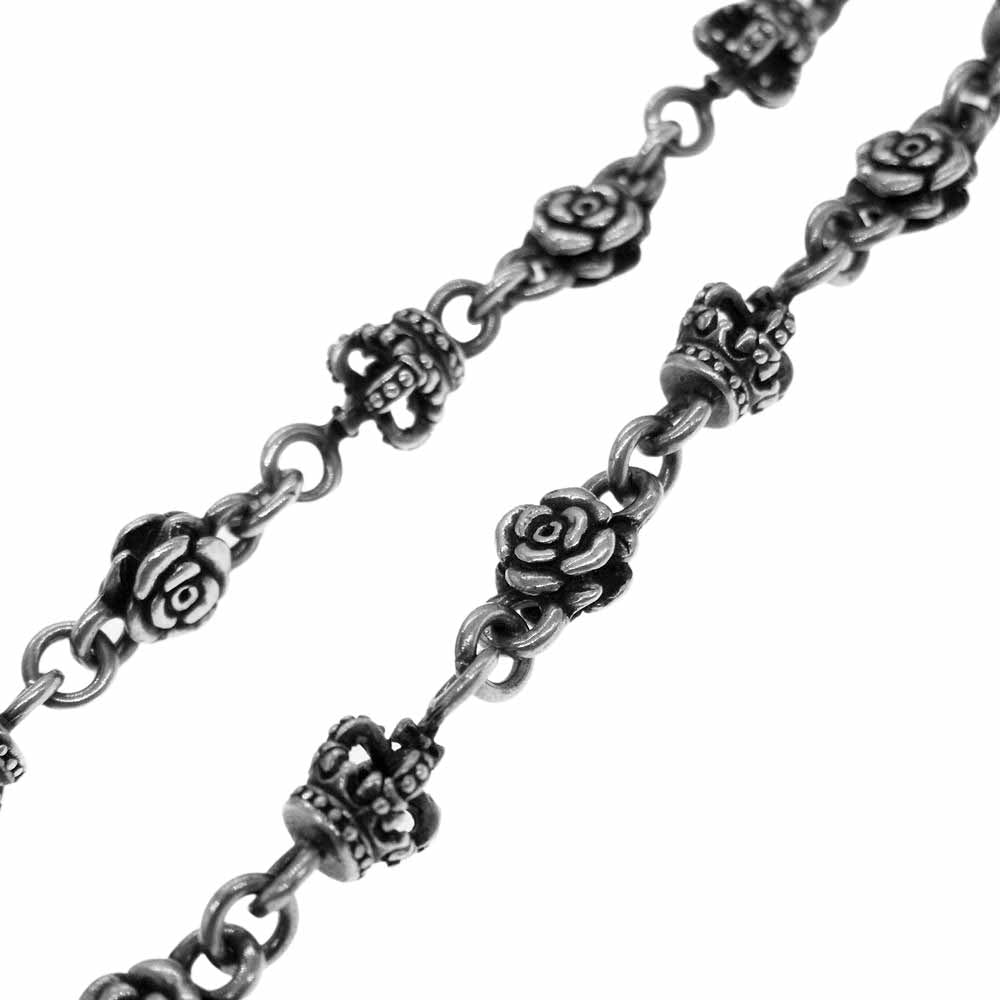 Justin Davis ジャスティンデイビス WICKED ROSE チェーン 40cm シルバー系【中古】