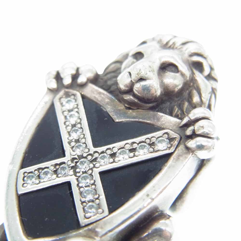 Justin Davis ジャスティンデイビス SPJ523 リーガル ライオン シールド ペンダント トップ シルバー系【中古】