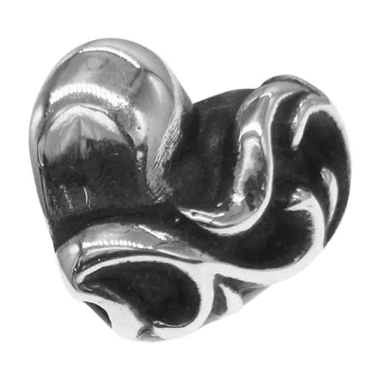 CHROME HEARTS クロムハーツ（原本無） STUD HEART ハート スタッド シルバー ピアス シルバー系【中古】