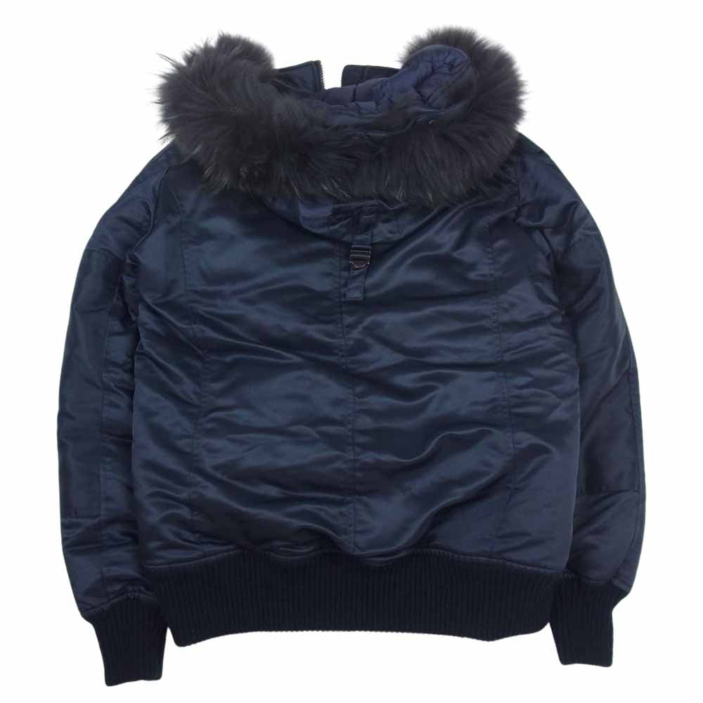 TATRAS タトラス MTA17A4349 PERUGIA ペルージャ ファー フーディ ダウン ジャケット ネイビー系 175/96A【美品】【中古】