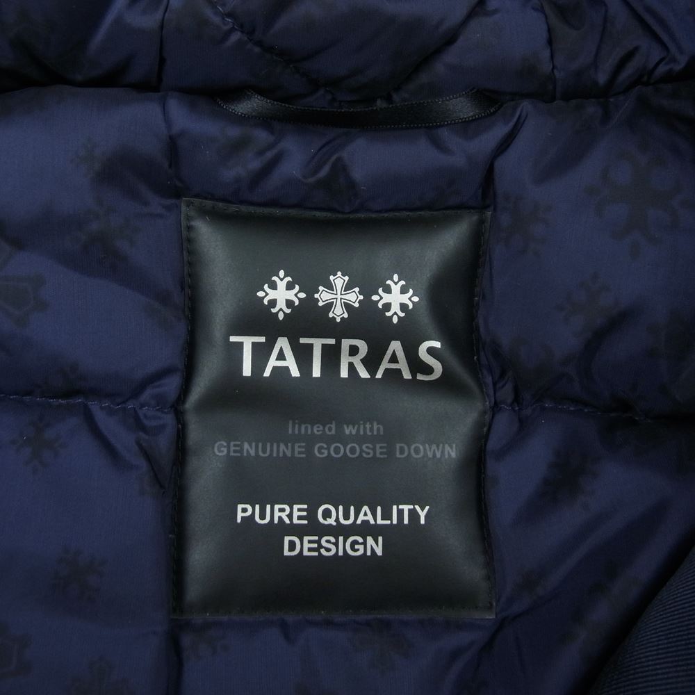 TATRAS タトラス MTA17A4349 PERUGIA ペルージャ ファー フーディ ダウン ジャケット ネイビー系 175/96A【美品】【中古】