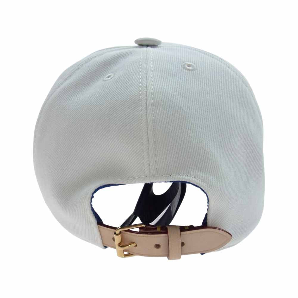 LOUIS VUITTON ルイ・ヴィトン M77741 LV マッチ モノグラム キャップ ホワイト系 ブルー系【美品】【中古】