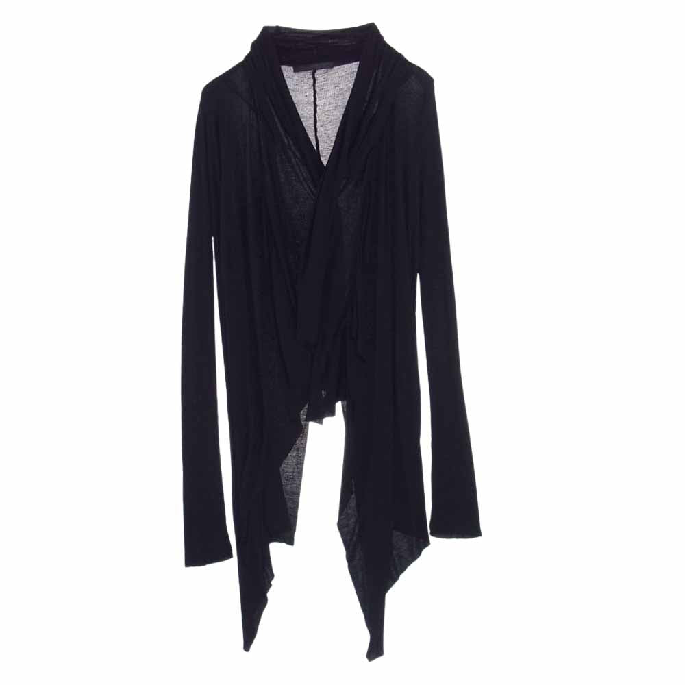 JULIUS ユリウス 10SS シルク混 レーヨン カーディガン ブラック系 1【中古】
