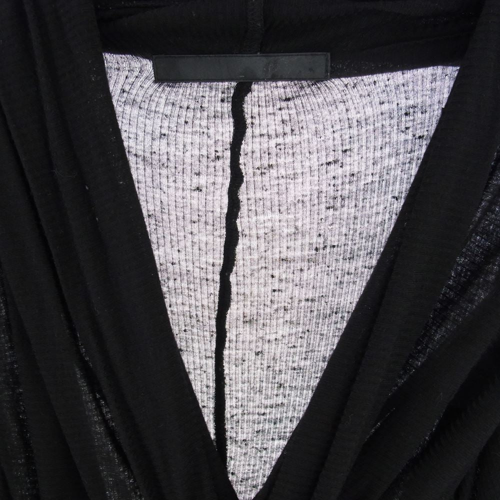 JULIUS ユリウス 10SS シルク混 レーヨン カーディガン ブラック系 1【中古】