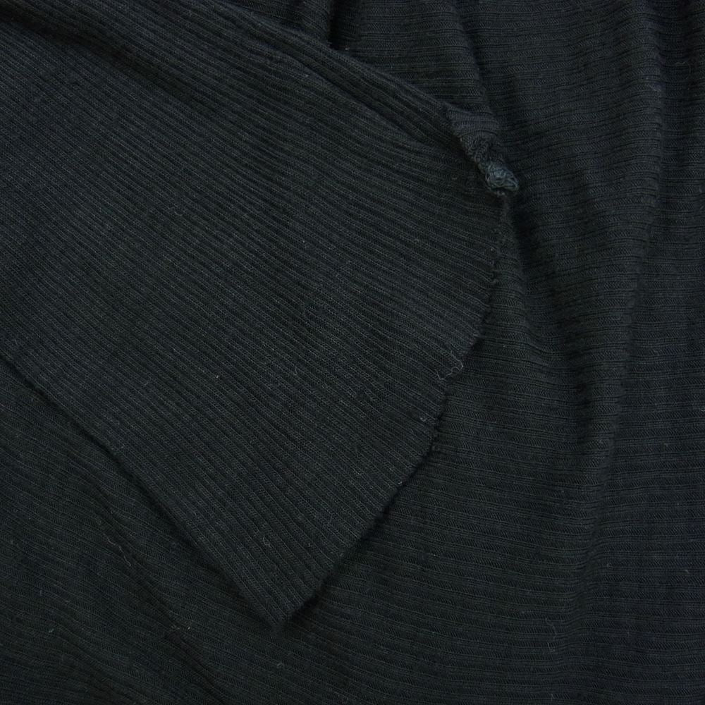 JULIUS ユリウス 10SS シルク混 レーヨン カーディガン ブラック系 1【中古】